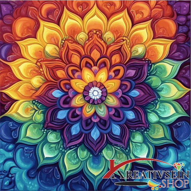 Mandala 5 - Malen nach Zahlen - Kreativsein.shop
