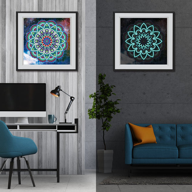 Mandala 7 - Glow in the Dark Diamond Painting - Kreativsein.shop