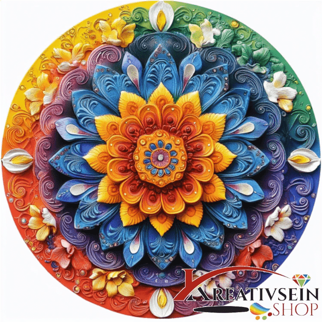 Mandala 8 - Malen nach Zahlen - Kreativsein.shop
