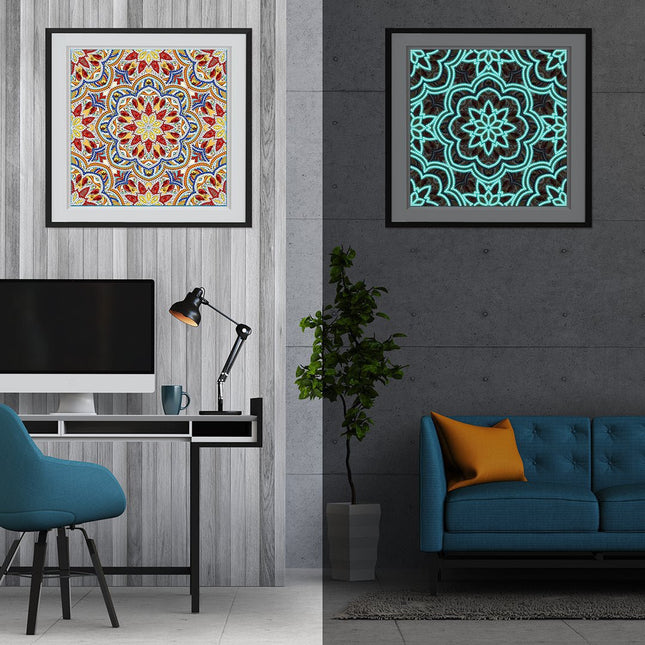 Mandala - Glow in the Dark Diamond Painting - Kreativsein.shop