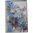 Notizbuch A5 Blumen und Schmetterling - Diamond Painting - Kreativsein.shop