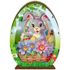 Osterhase mit Blumen Aufsteller 3D mit LED - Diamond Painting - Kreativsein.shop