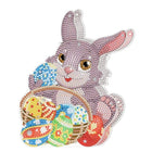 Osterhase mit Osterkorb mit LED - Diamond Painting - Kreativsein.shop