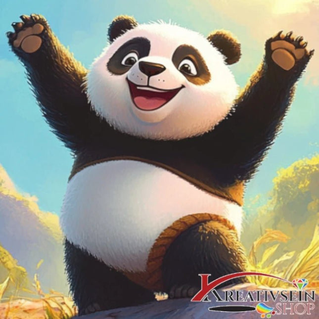 Panda hier bin ich - Malen nach Zahlen - Kreativsein.shop