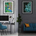 Pfau 1 - Glow in the Dark Diamond Painting - Kreativsein.shop