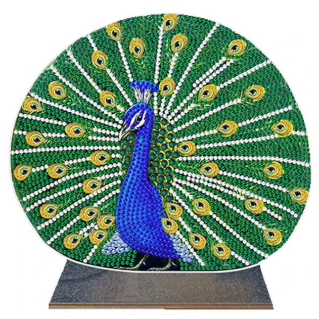 Pfau Aufsteller - Diamond Painting - Kreativsein.shop