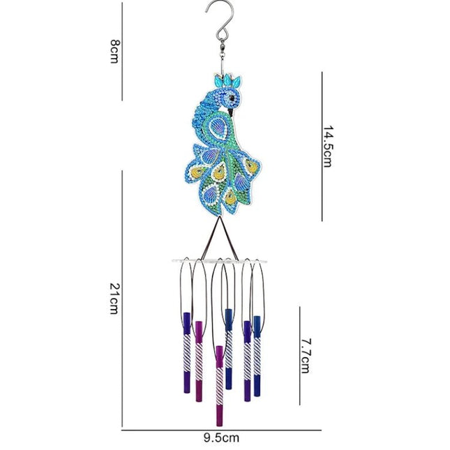Pfau Windspiel - Diamond Painting - Kreativsein.shop
