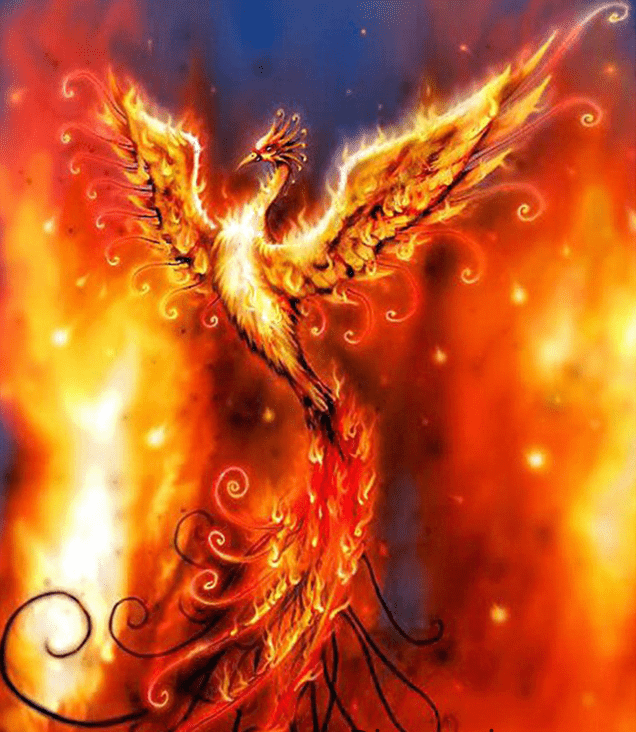 Phoenix in Feuer und Flammen - 5D DIY Diamond Painting - Kreativsein.shop