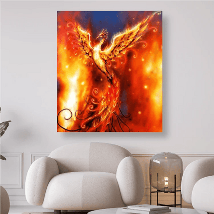 Phoenix in Feuer und Flammen - 5D DIY Diamond Painting - Kreativsein.shop