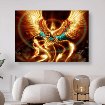 Phoenix in Gold Feuervogel - 5D DIY Diamond Painting - Kreativsein.shop