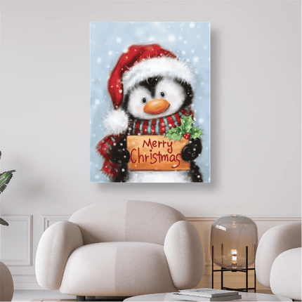 Pinguin Merry Christmas - 5D DIY Diamond Painting - Kreativsein.shop