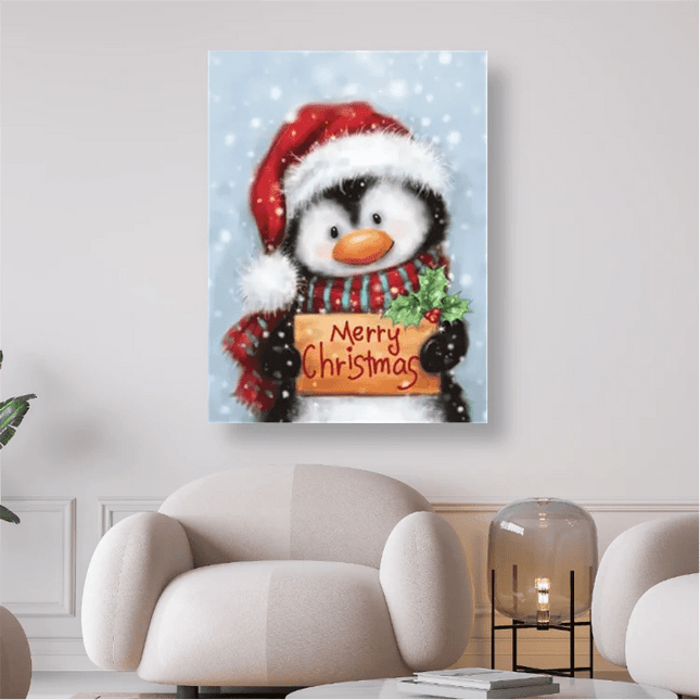 Pinguin Merry Christmas - 5D DIY Diamond Painting - Kreativsein.shop