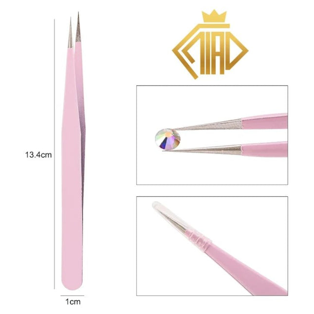 Pinzette Metall gerade oder gebogen - Diamond Painting - Kreativsein.shop