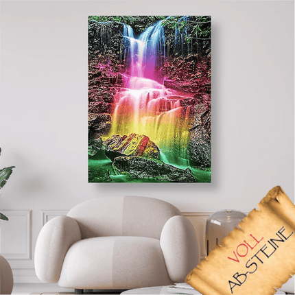 Regenbogen Wasserfall - Voll AB 5D DIY Diamond Painting - Kreativsein.shop