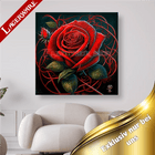 Rote Rosenblüte LA - 5D DIY Diamond Painting - Kreativsein.shop