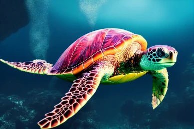 Schildkröte im Meer - 5D DIY Diamond Painting - Kreativsein.shop