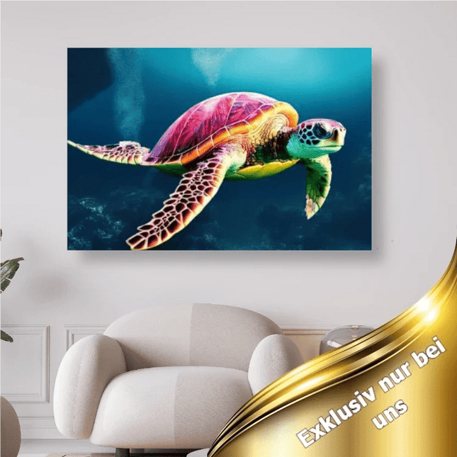 Schildkröte im Meer - 5D DIY Diamond Painting - Kreativsein.shop