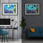 Stadt bei Nacht - Glow in the Dark Diamond Painting - Kreativsein.shop