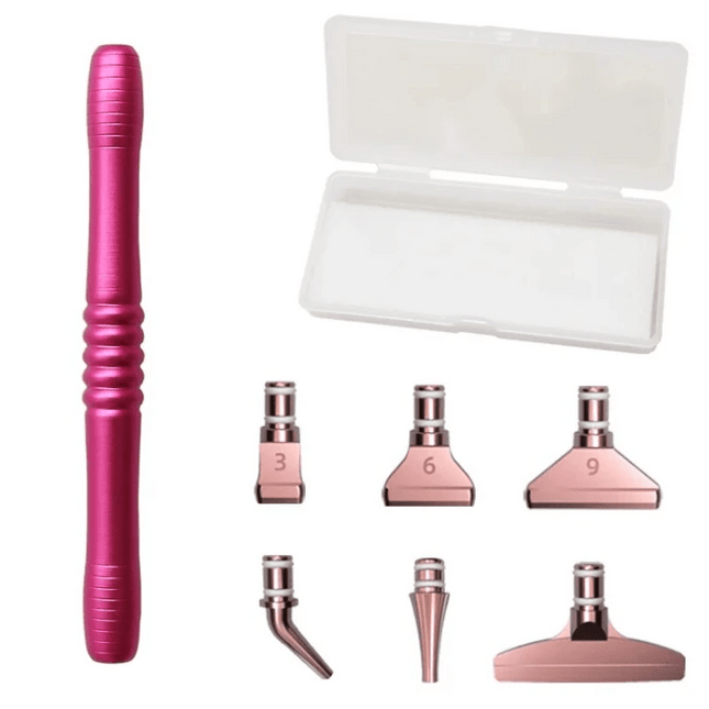 Stift Metall mit 6 Aufsätzen - Diamond Painting - Kreativsein.shop