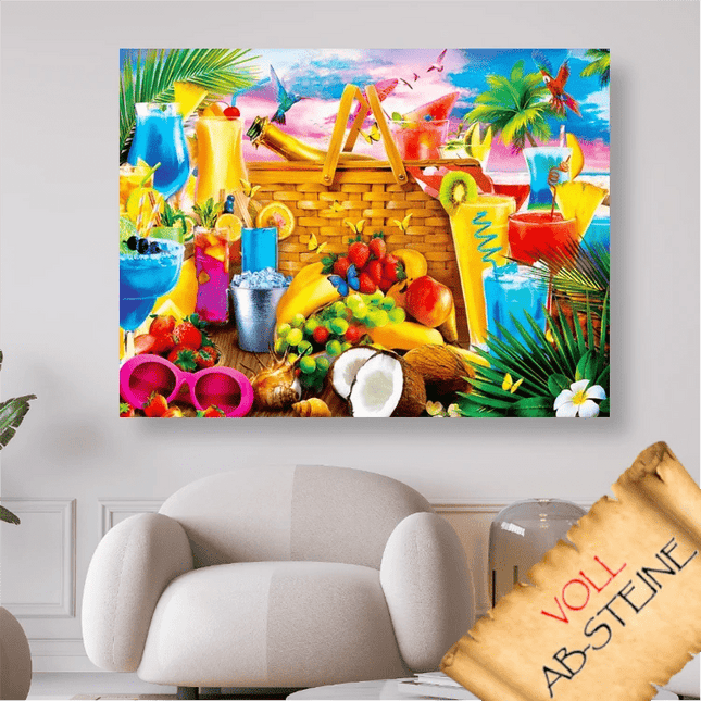 Summer Drink´s - Voll AB 5D DIY Diamond Painting - Kreativsein.shop