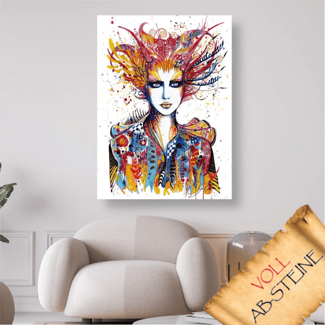 Teufelin Abstrakt - Voll AB 5D DIY Diamond Painting - Kreativsein.shop