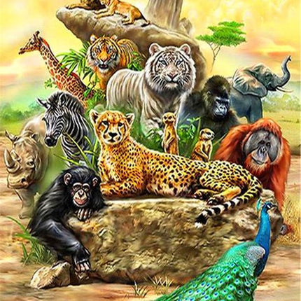 Tierwelt Afrikas - 5D DIY Diamond Painting - Kreativsein.shop