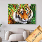 Tiger im Gras - Voll AB 5D DIY Diamond Painting - Kreativsein.shop