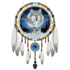 Traumfänger Wolf mit Federn - Diamond Painting - Kreativsein.shop