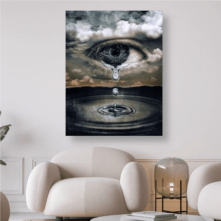 Trauriges Auge das weint - 5D DIY Diamond Painting - Kreativsein.shop