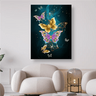 Verschiedene Schmetterlinge in Gelb und Pink - 5D DIY Diamond Painting - Kreativsein.shop