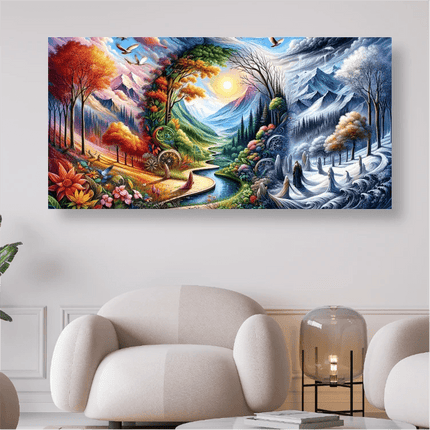Vier Jahreszeiten - 5D DIY Diamond Painting - Kreativsein.shop