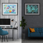 Vogel und Blume - Glow in the Dark Diamond Painting - Kreativsein.shop