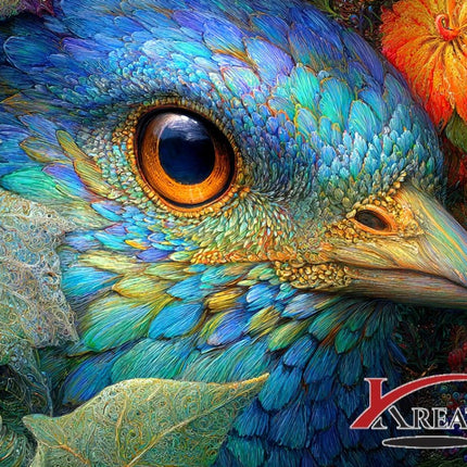 Vogel und Blumen - 5D DIY Diamond Painting - Kreativsein.shop