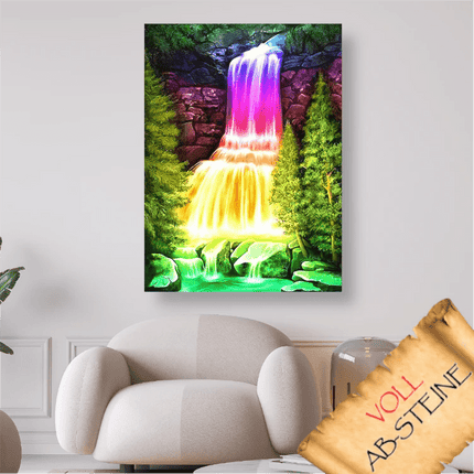 Wasserfall der Farben - Voll AB 5D DIY Diamond Painting - Kreativsein.shop