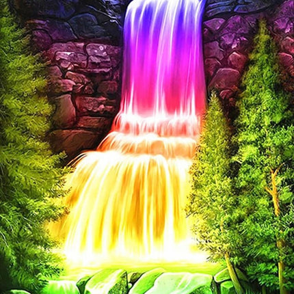 Wasserfall der Farben - Voll AB 5D DIY Diamond Painting - Kreativsein.shop