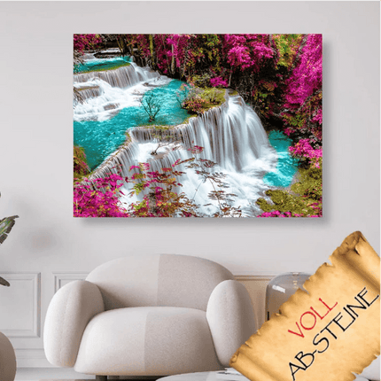 Wasserfall im Herbst - Voll AB 5D DIY Diamond Painting - Kreativsein.shop