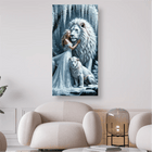 Weisse Löwen mit Frau - 5D DIY Diamond Painting - Kreativsein.shop
