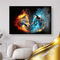 Wolfsköpfe Feuer Wasser - 5D DIY Diamond Painting - Kreativsein.shop