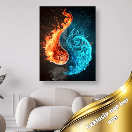 Yin Yang Wasser Feuer - 5D DIY Diamond Painting - Kreativsein.shop