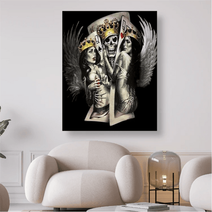 Zwei Engel und ein Geist - 5D DIY Diamond Painting - Kreativsein.shop