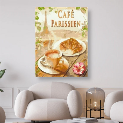 Café Parissien - 5D DIY Diamond Painting - Diamond Painting Shop - Schweiz