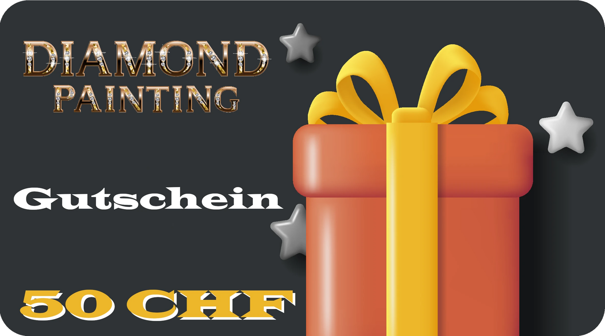 Geschenkgutschein - 5D DIY Diamond Painting Shop Schweiz 50 CHF