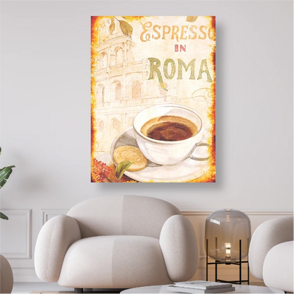 Espresso in Roma - 5D DIY Diamond Painting - Diamond Painting Shop - Schweiz